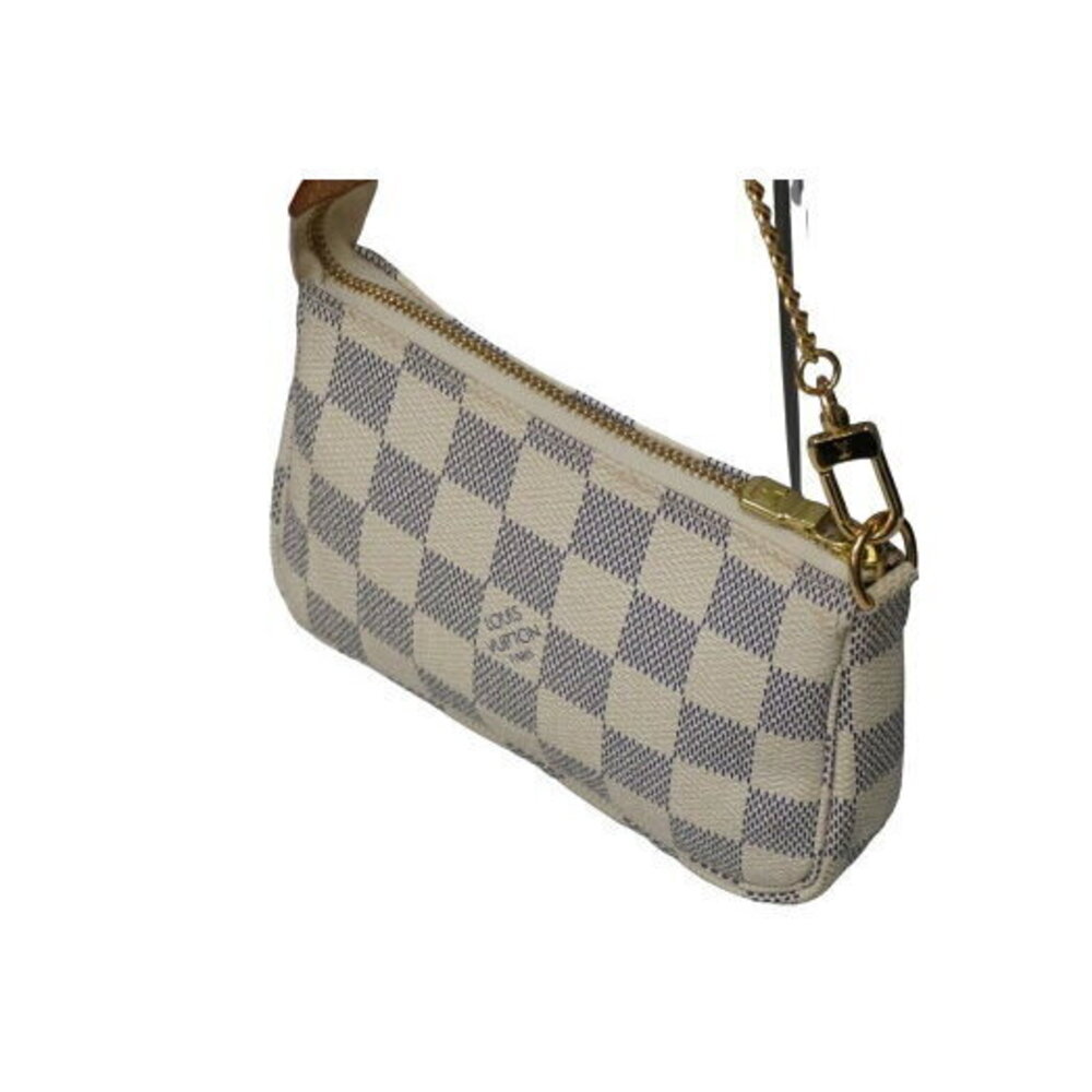Louis Vuitton Pouch Damier Azur White Leather - Picture 4 of 8